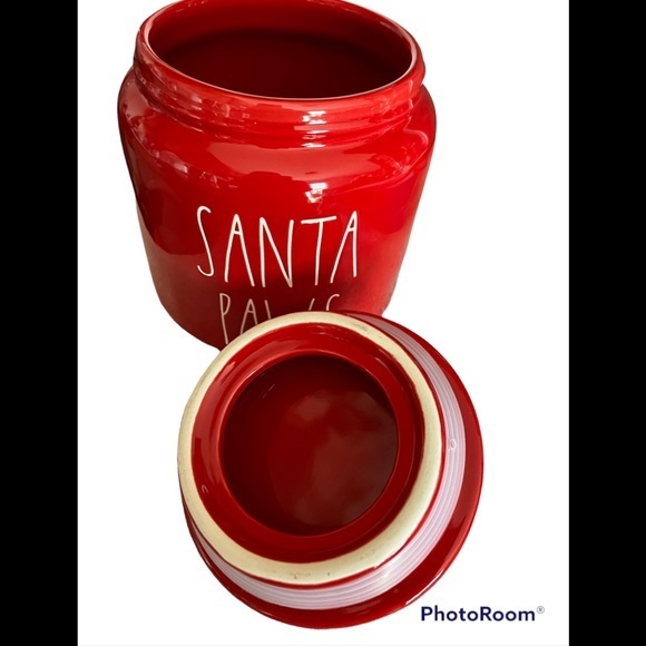 Rae Dunn Pet Treat Jar SANTA PAWS - NWT - Picture 4 of 5